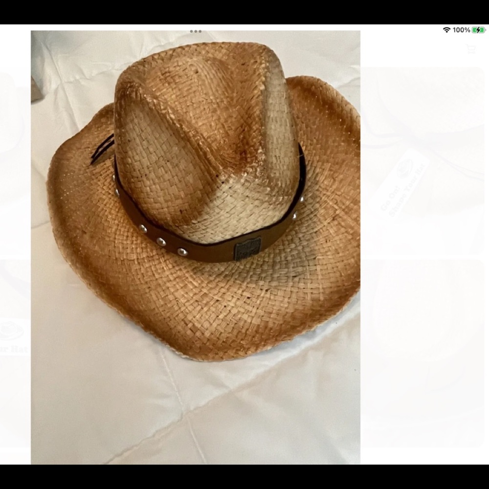 VAMUSS COWBOY SHAPEABLE NWT, STRAW SUN HAT